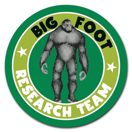 Signmission Bigfoot Research Team Circle Vinyl Laminated Decal D-48-CIR-Bigfoot research team